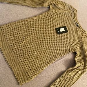 Khaki (nude) Waffle Sweater